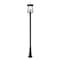 Z-Lite Rainer 4 Light Outdoor Post Mounted Fixture, 13.5in. W x 118.25in. H, Black 5015PHBR-5011P-BK - alternate 2